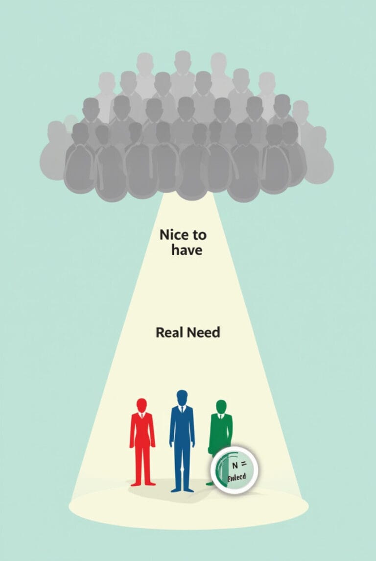 Need: 사용자 필요성을 확인하는 기준